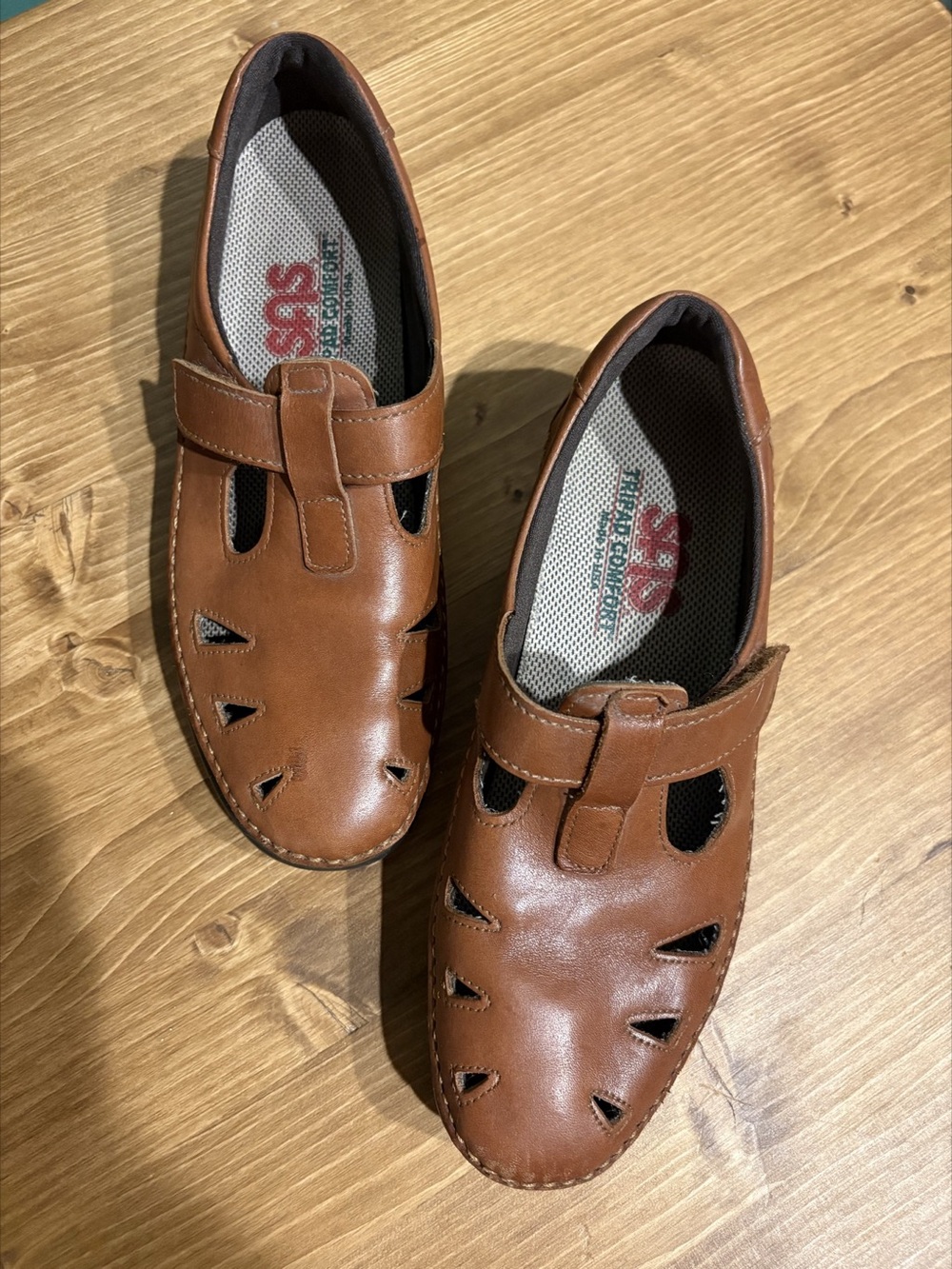 SAS Roamer Brown Comfort Cutout Shoes